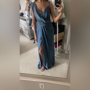 Blue gown